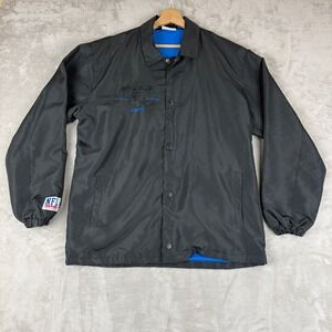 Los Angeles Chargers Jacket Men L Black NFL Staple 1960s Football Bolt Up Lined